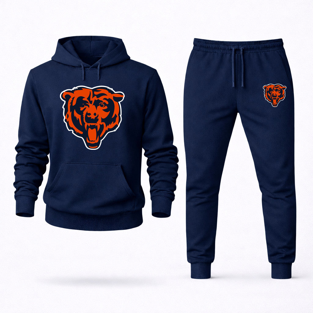 Chicago Bears Hoodie and Joggers Set - Navy