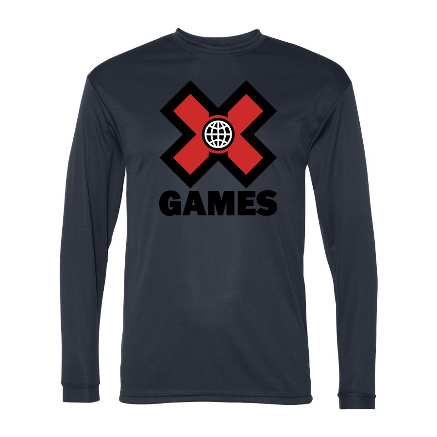 Men's X Games Polyester Long Sleeve T-Shirt - Navy