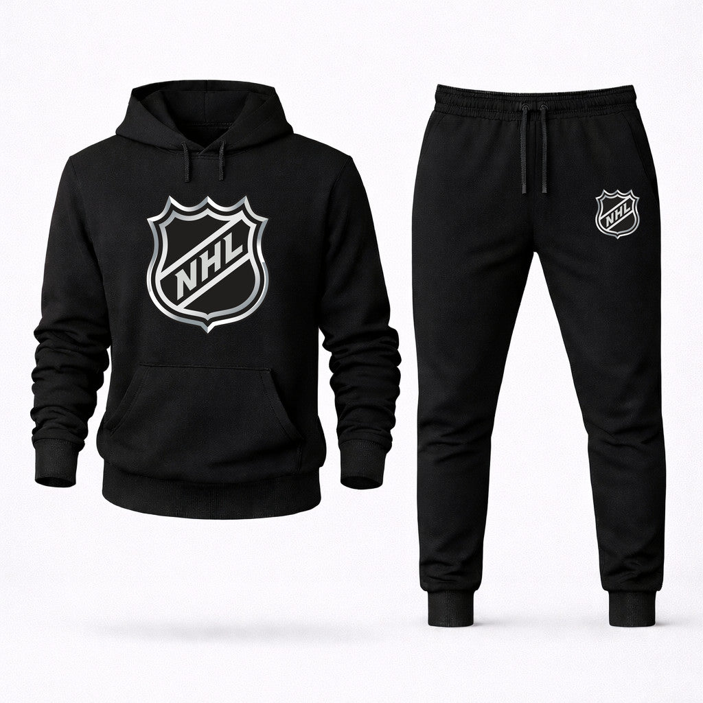 NHL Shield Hoodie and Joggers Set - Black
