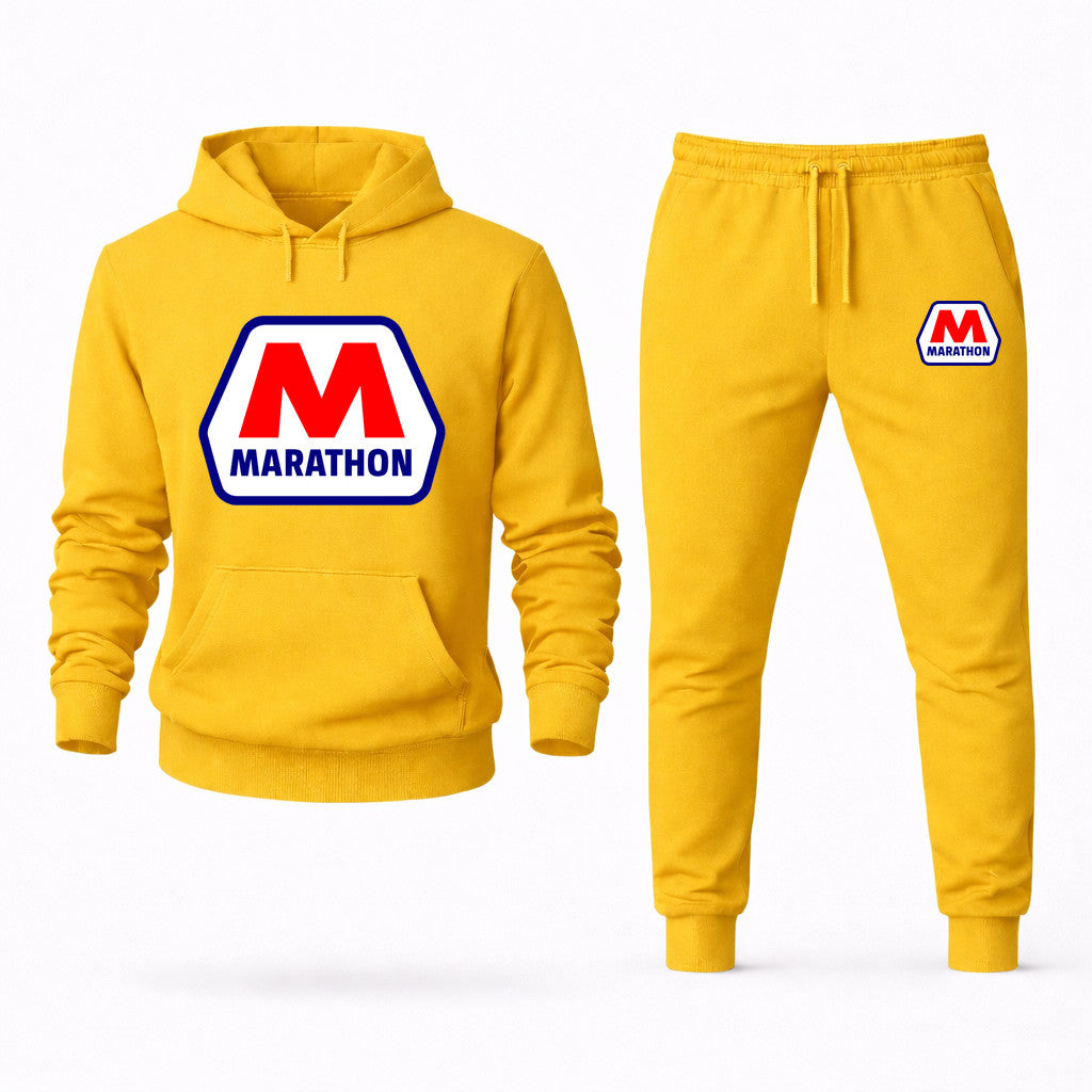 Marathon Hoodie and Joggers Set - Yellow