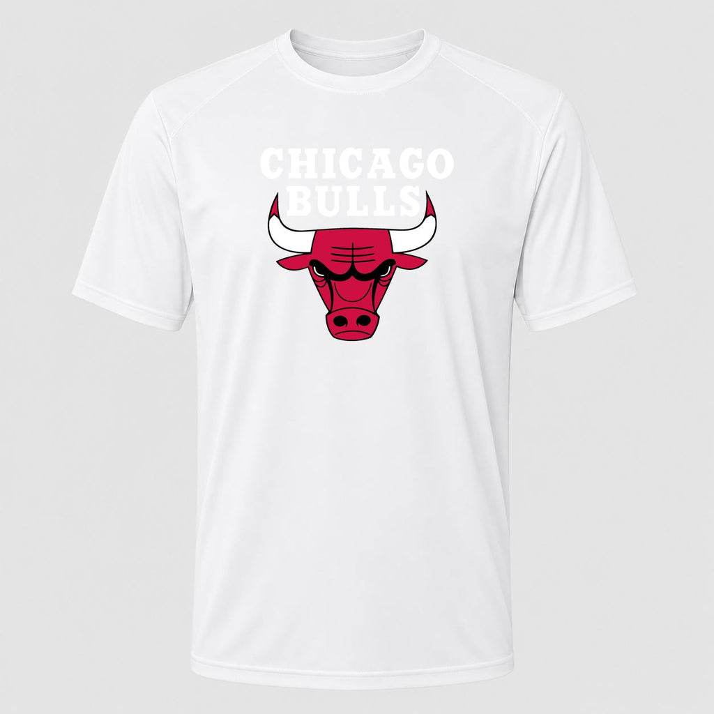 Men's Chicago Bulls White Performance T-Shirt - White