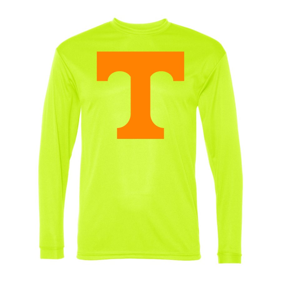 Men's Tennessee Volunteers Polyester Long Sleeve T-Shirt - Safety Yellow