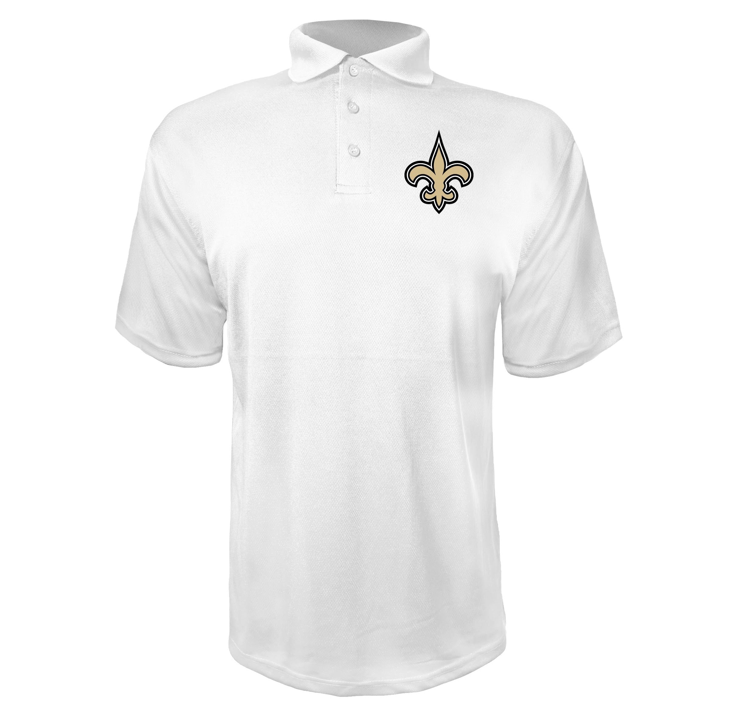 New Orleans Saints White polyester polo