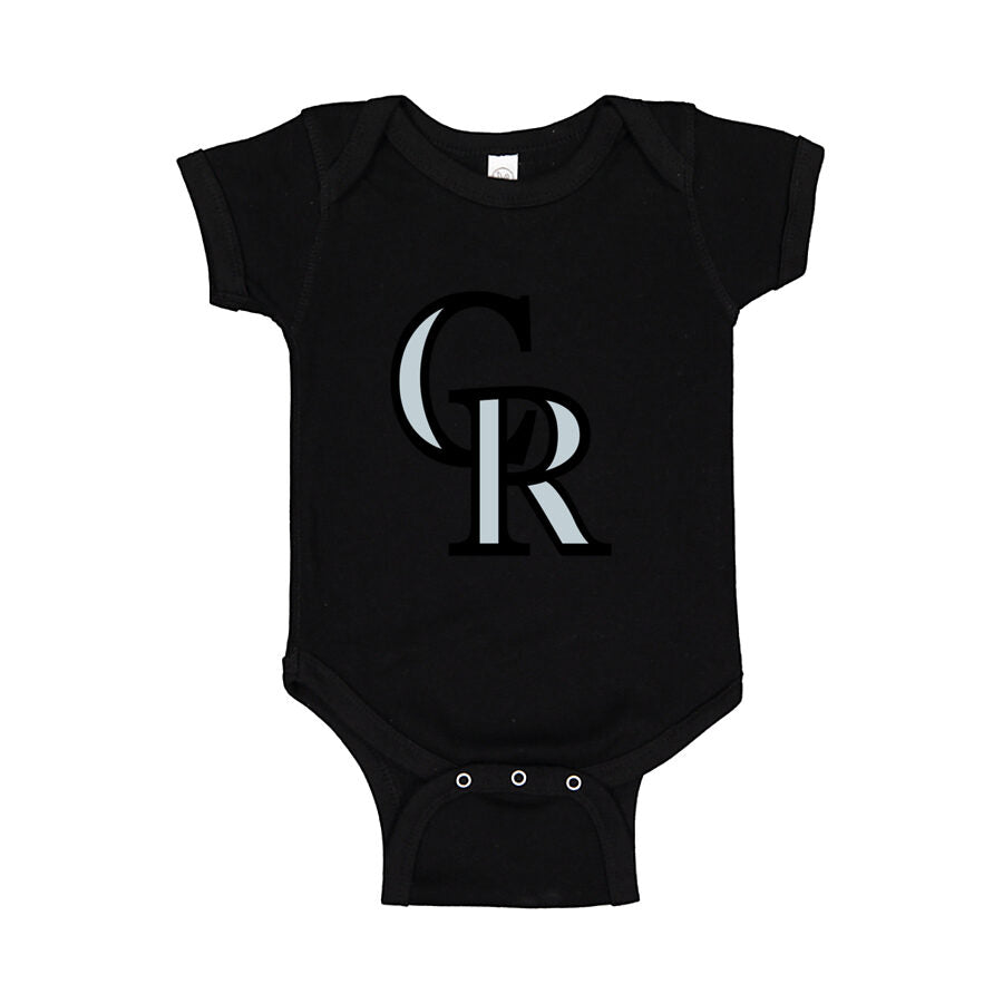 Colorado Rockies Baby Romper Onesie - Black