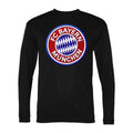 Men's FC Bayern Munich Polyester Long Sleeve T-Shirt - Black