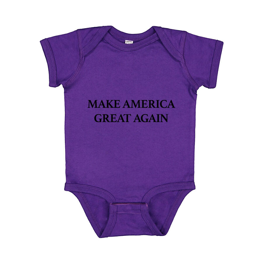 Make America Great Again Baby Romper Onesie - Purple