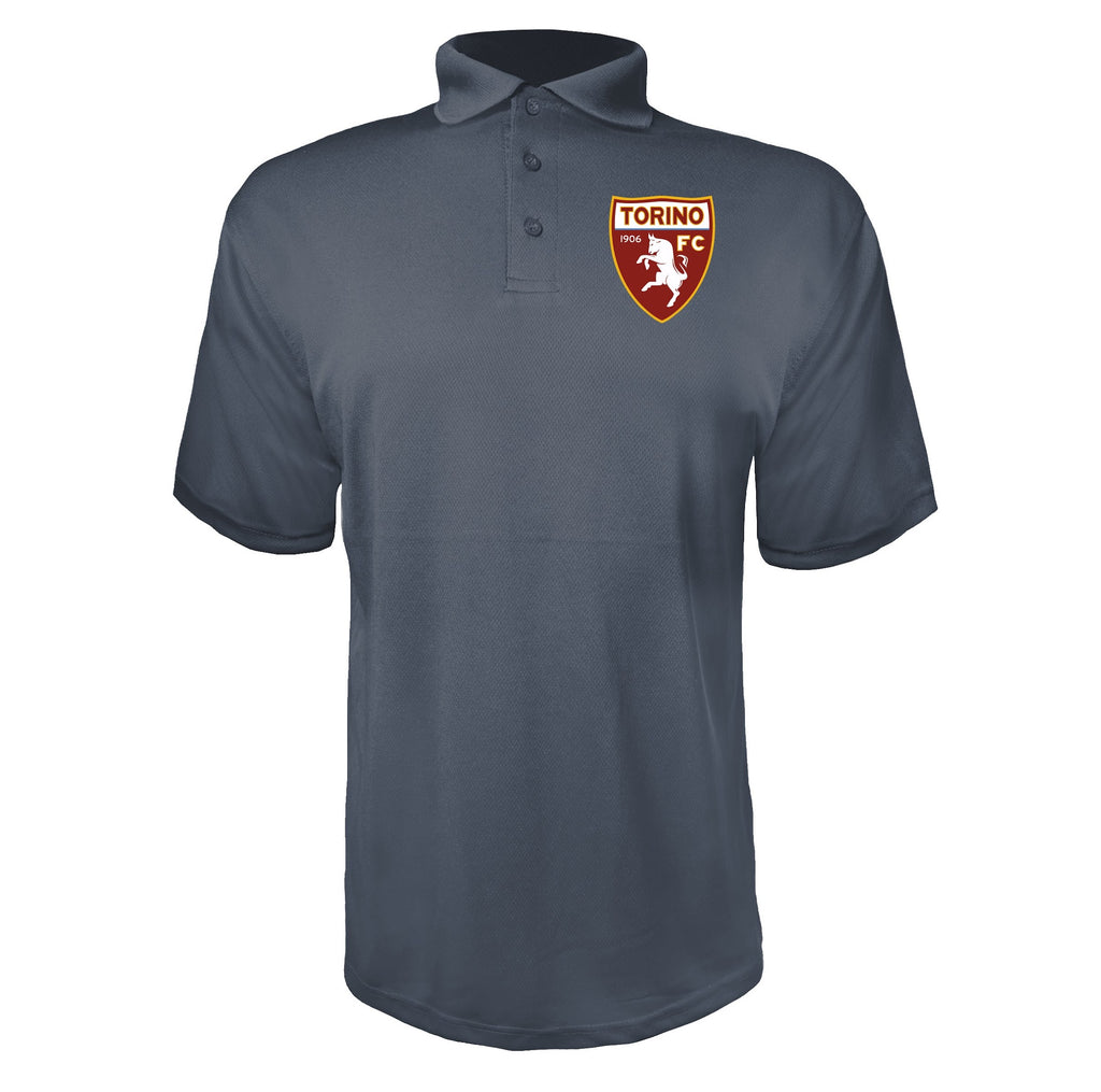 Torino Charcoal polyester polo