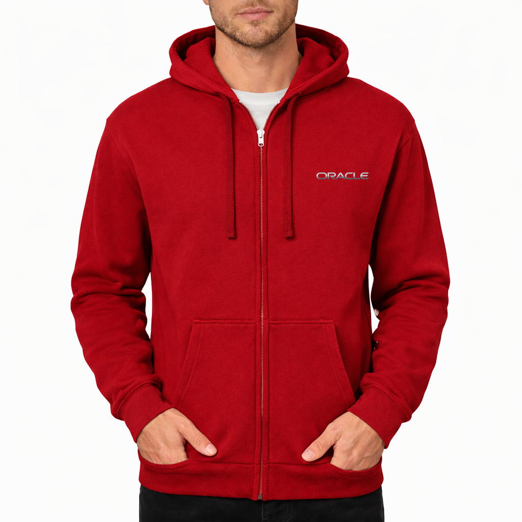Men's Oracle Zipper Hoodie - Red