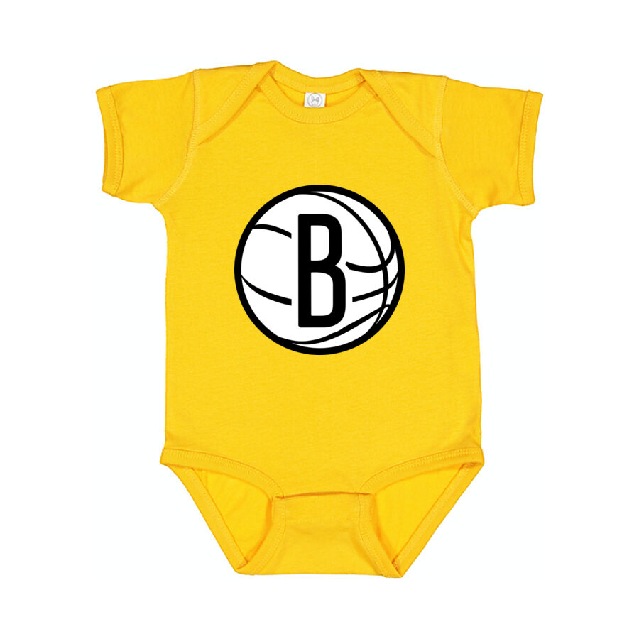Brooklyn Nets Baby Romper Onesie - Yellow
