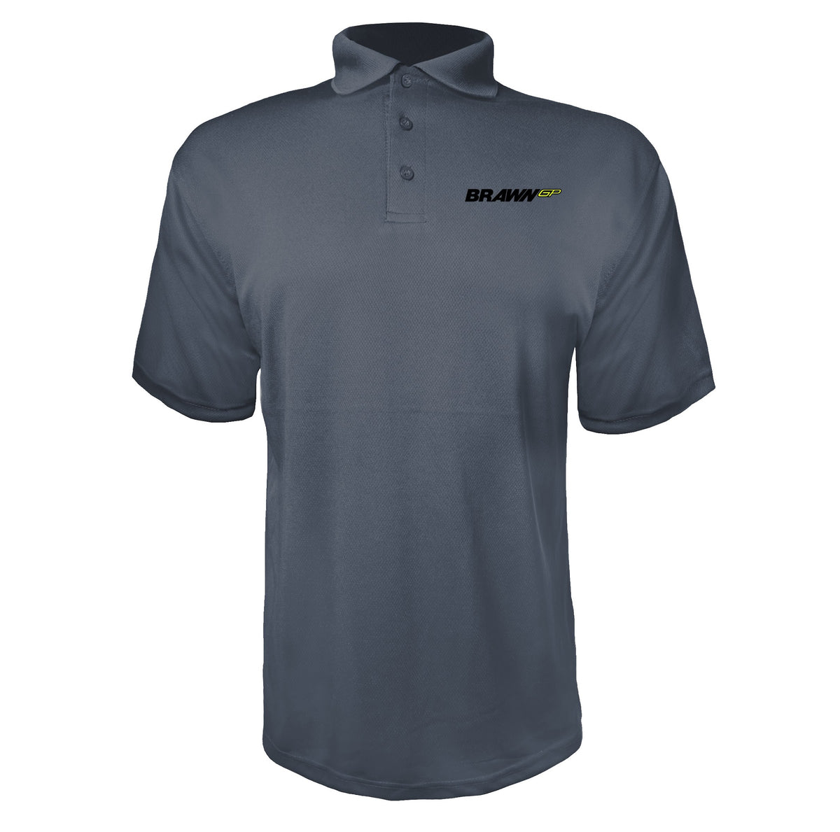Brawn GP Charcoal polyester polo