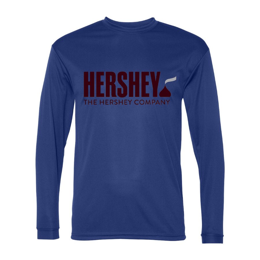 Men's Hershey food Polyester Long Sleeve T-Shirt - Royal Blue