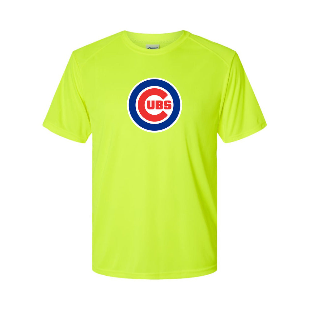 Chicago Cubs Polyester T-Shirt - Safety Green