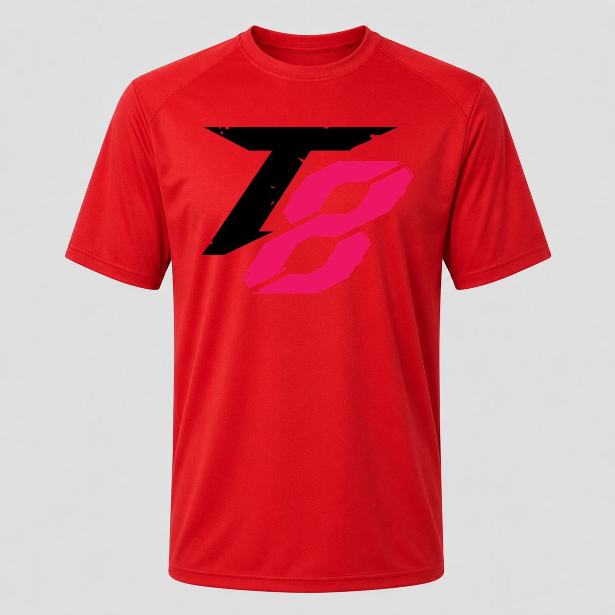 Men's Tekken 8 Black Performance T-Shirt - Red
