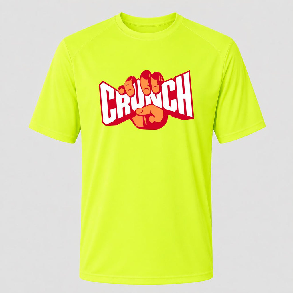 Men's Crunch Fitness Performance T-Shirt - Safety Green