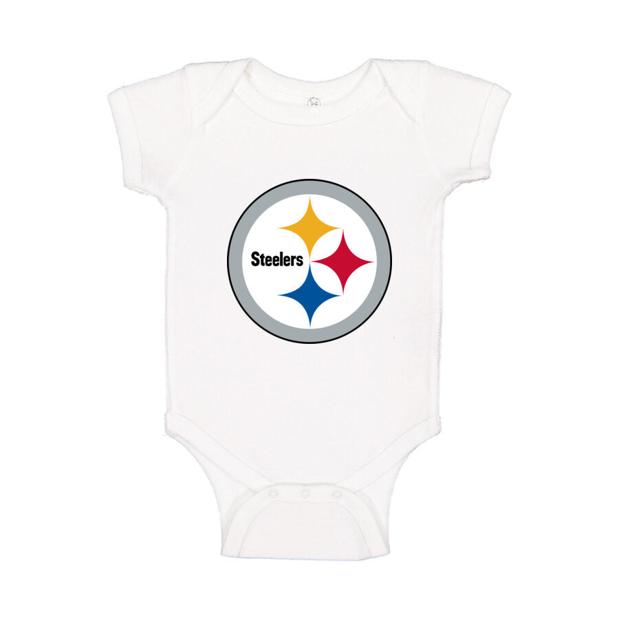 Pittsburgh Steelers Baby Romper Onesie - White