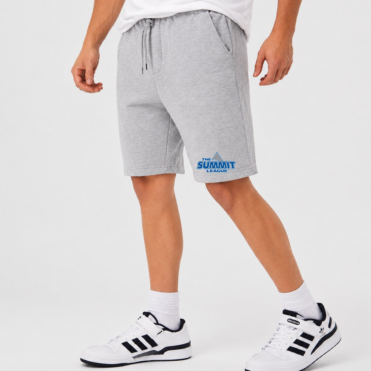 Men's The Summit League Logo Cotton Shorts - Gray