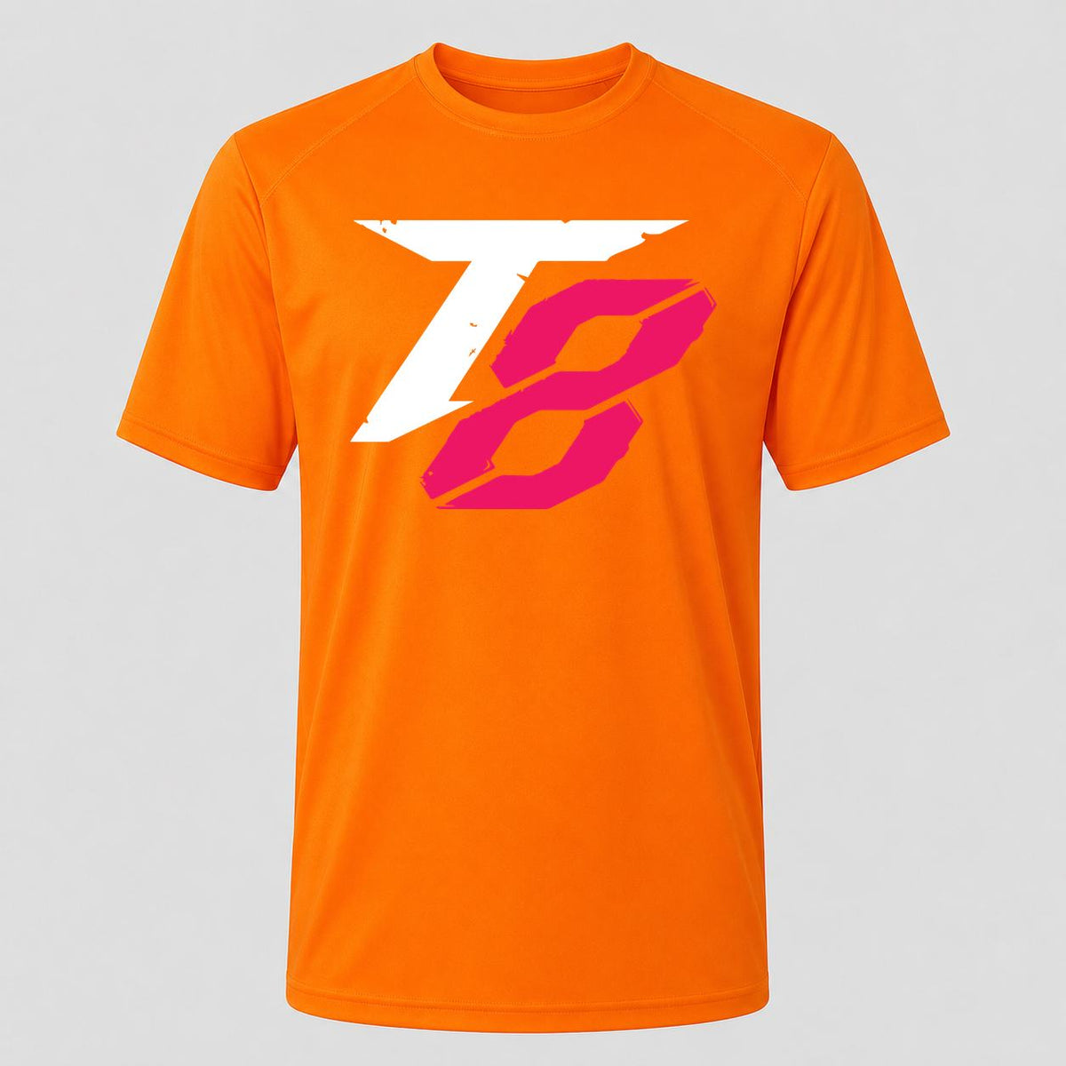 Men's Tekken 8 White Performance T-Shirt - Orange