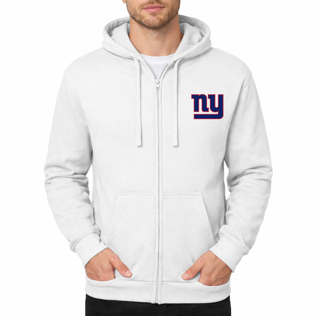 Men's New York Giants Zipper Hoodie - White