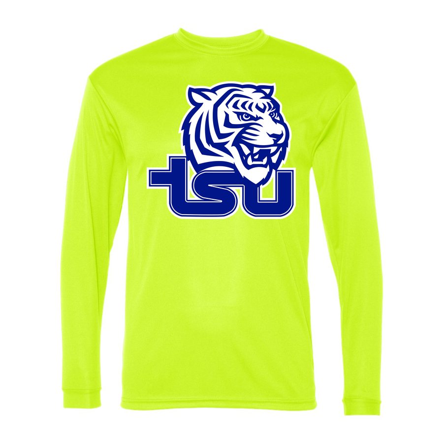 Men's Tennessee State Tigers Polyester Long Sleeve T-Shirt - Safety Yellow