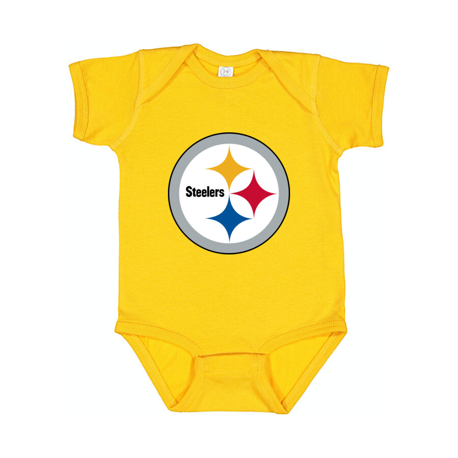 Pittsburgh Steelers Baby Romper Onesie - Yellow