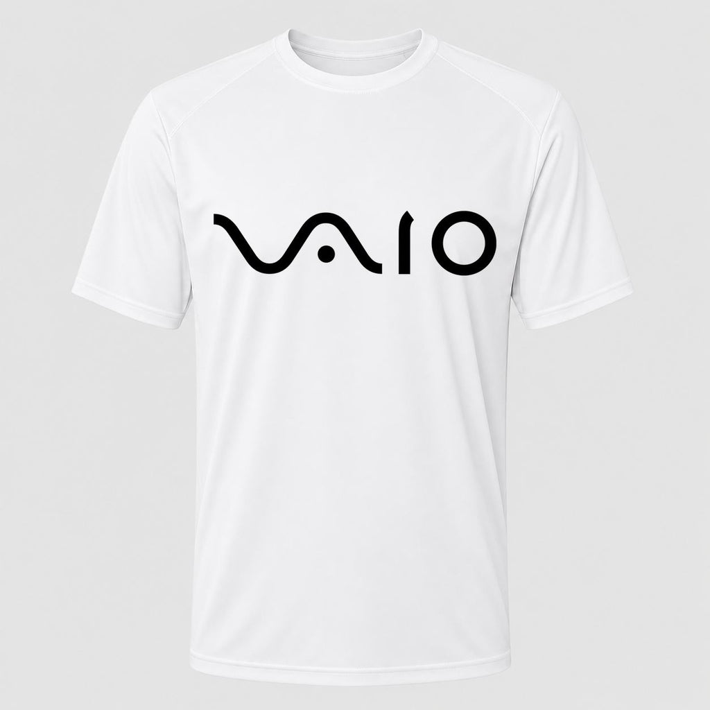 Men's Sony VAIO Black Performance T-Shirt - White