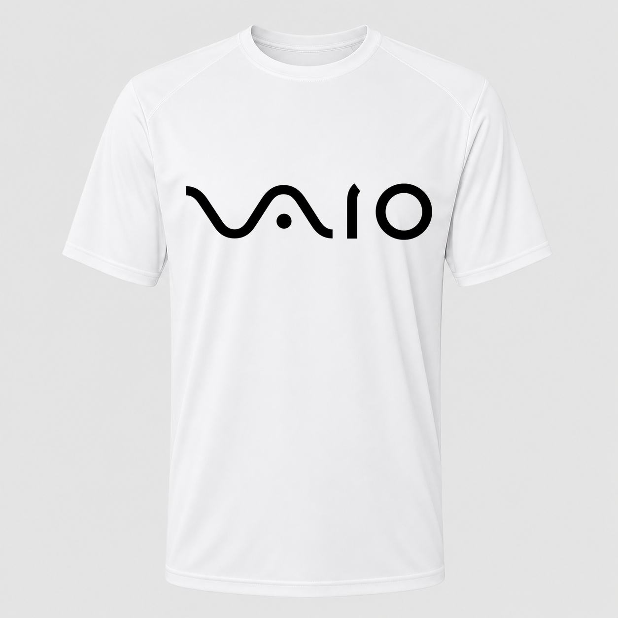 Men's Sony VAIO Black Performance T-Shirt - White