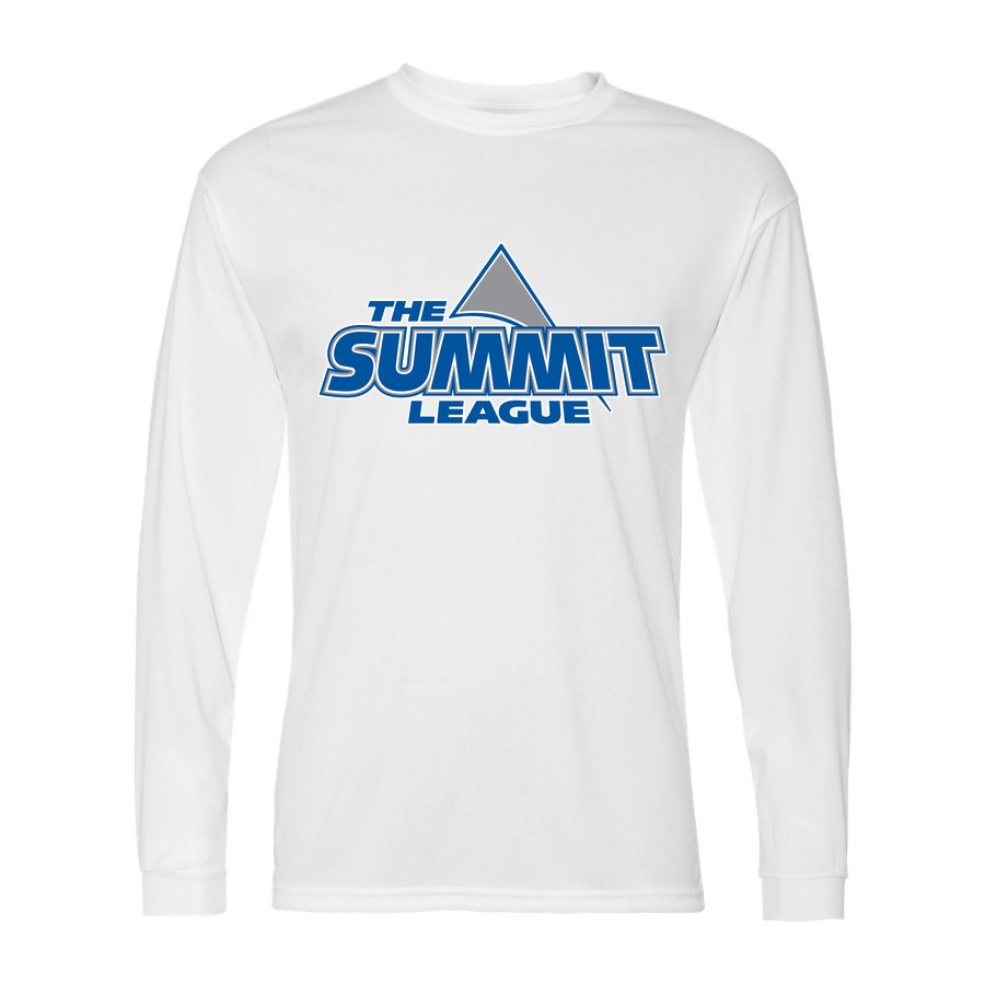 Men's The Summit League Polyester Long Sleeve T-Shirt - White