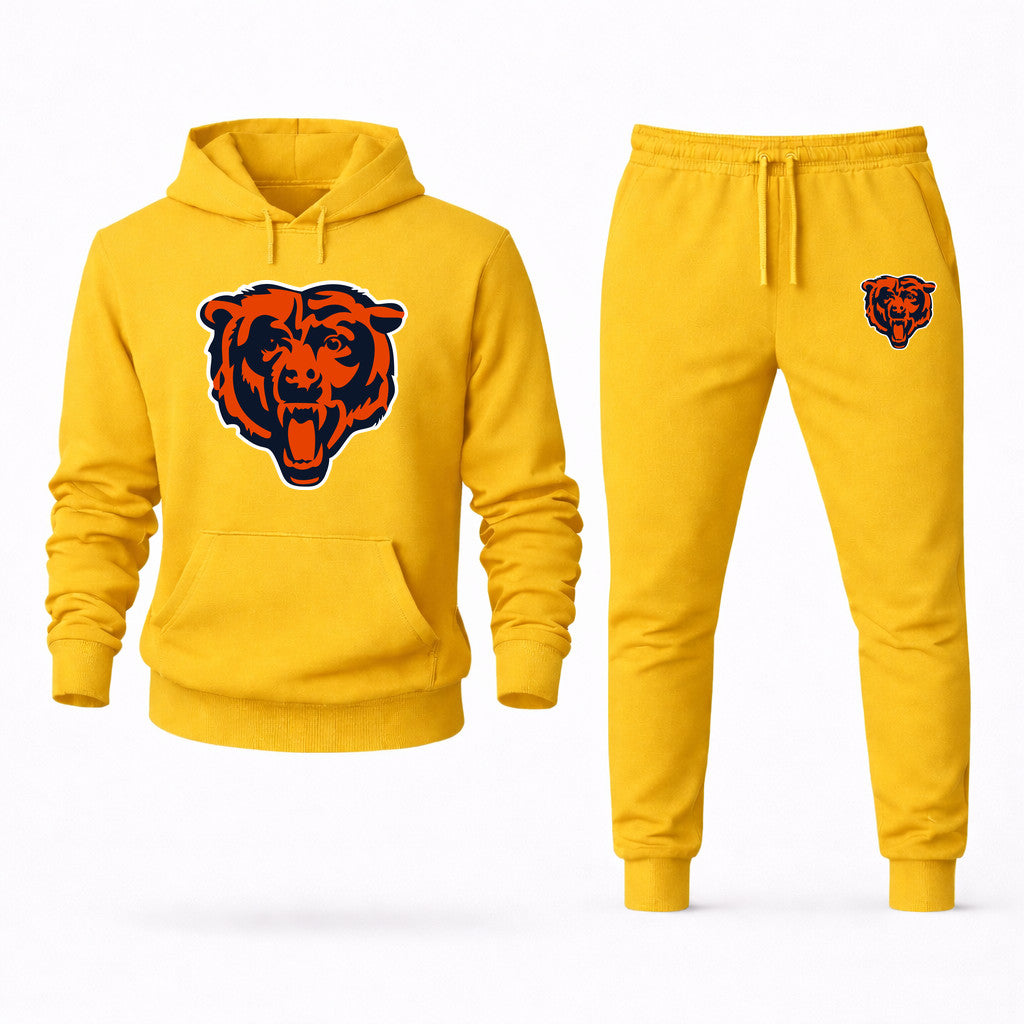 Chicago Bears Hoodie and Joggers Set - Yellow