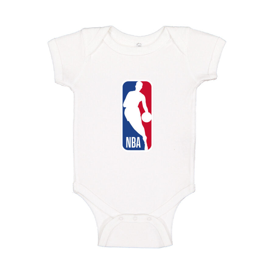 NBA Logo Baby Romper Onesie - White