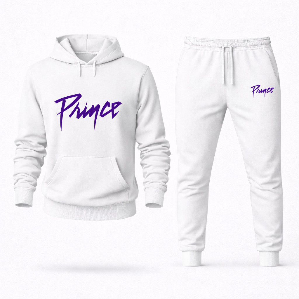 Prince Hoodie and Joggers Set - White