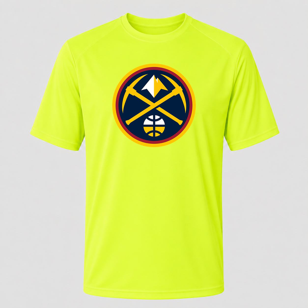 Men's Denver Nuggets Performance T-Shirt - Safety Green