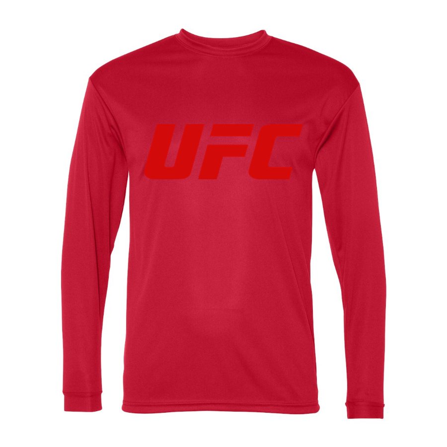 Men's UFC Polyester Long Sleeve T-Shirt - Red