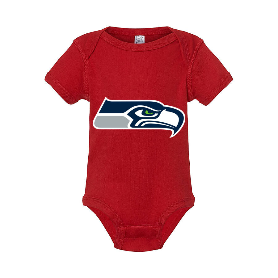 Seattle Seahawks Baby Romper Onesie - Red