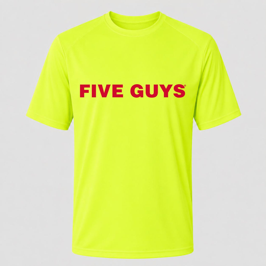 Men's Five Guys Performance T-Shirt - Safety Green