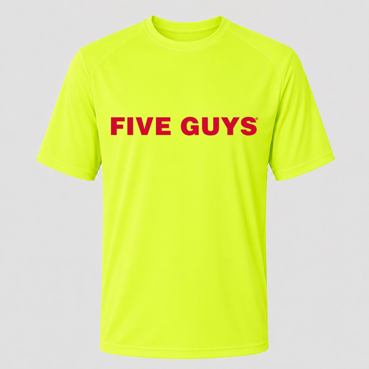 Men's Five Guys Performance T-Shirt - Safety Green