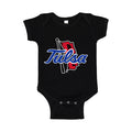Tulsa Golden Hurricane Baby Romper Onesie - Black