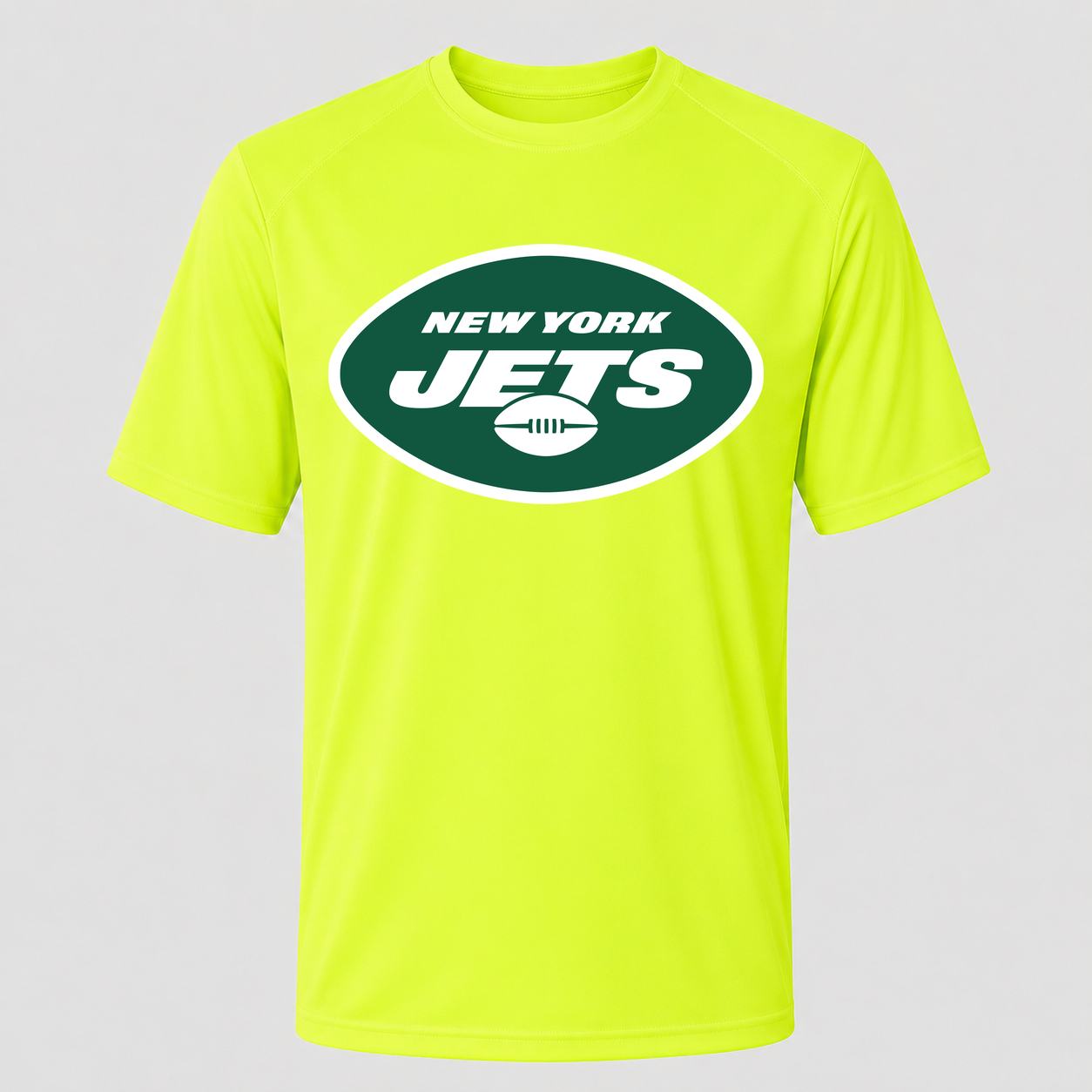 Men's New York Jets Performance T-Shirt - Safety Green