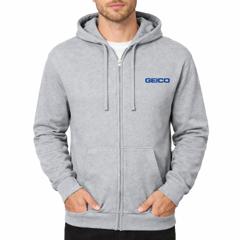 Geico Zipper Hoodie - Grey
