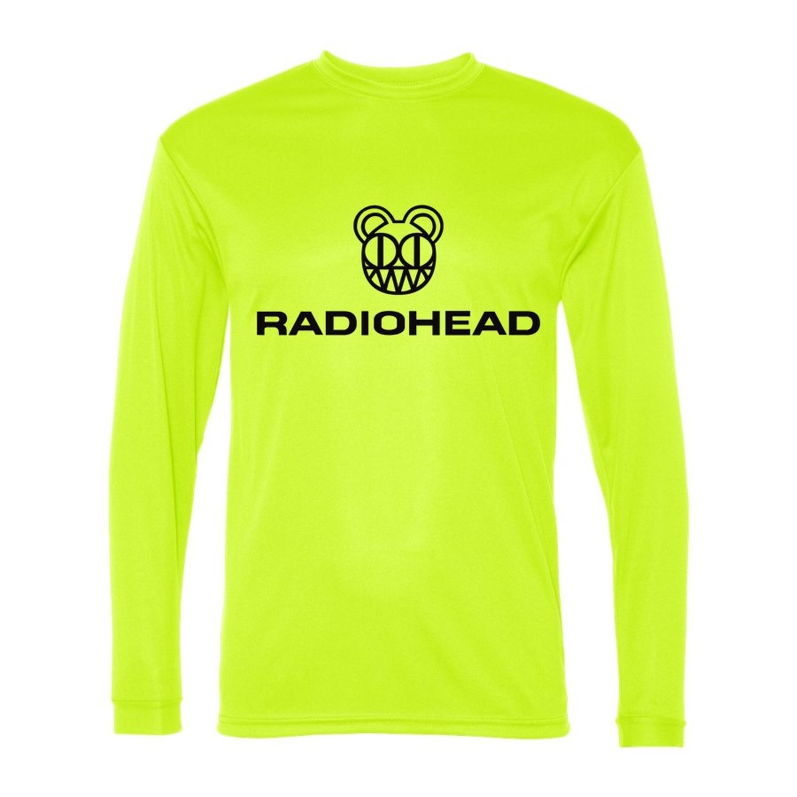 Men's Radiohead Polyester Long Sleeve T-Shirt - Safety Yellow