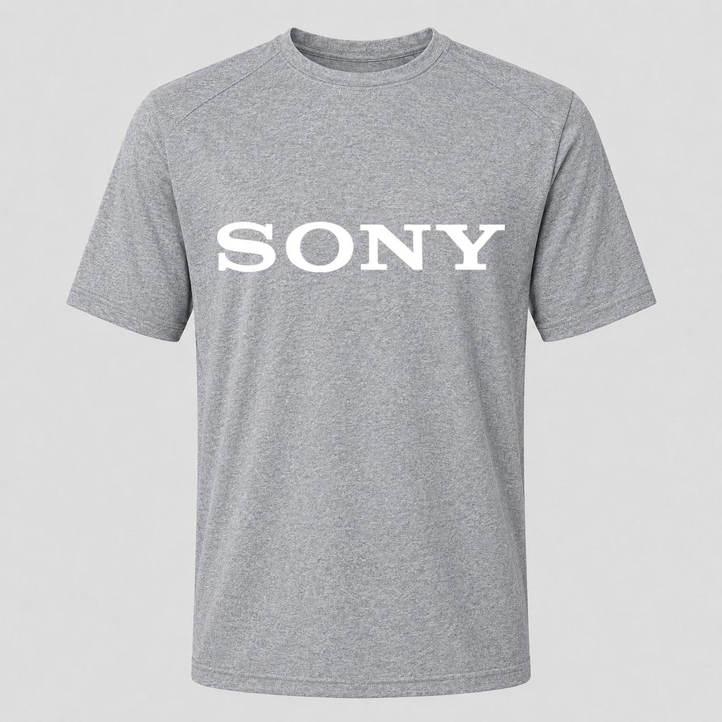 Men's Sony White Performance T-Shirt - Gray