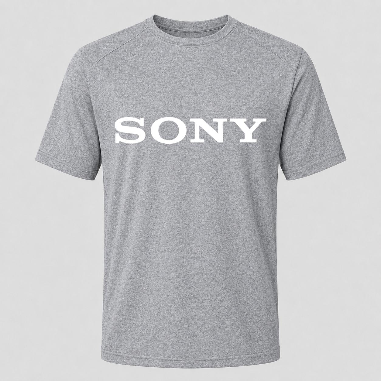 Men's Sony White Performance T-Shirt - Gray
