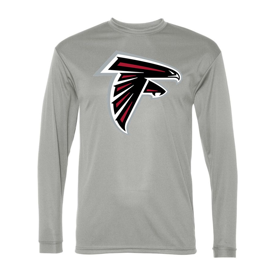 Men's Atlanta Falcons Polyester Long Sleeve T-Shirt - Silver