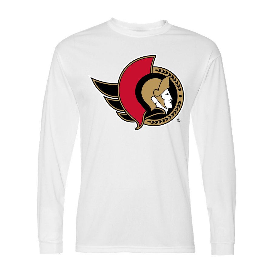 Men's Ottawa Senators Polyester Long Sleeve T-Shirt - White