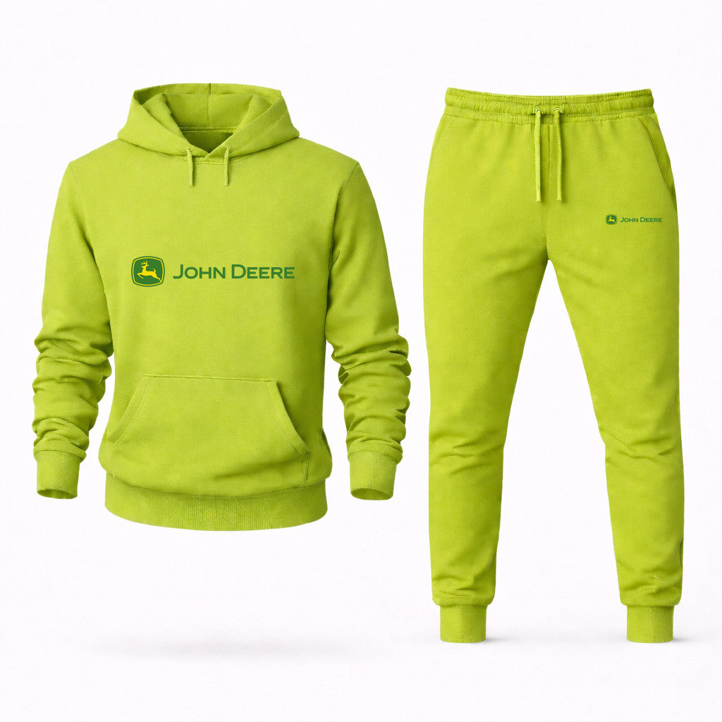 John Deere Hoodie and Joggers Set - Lime Green