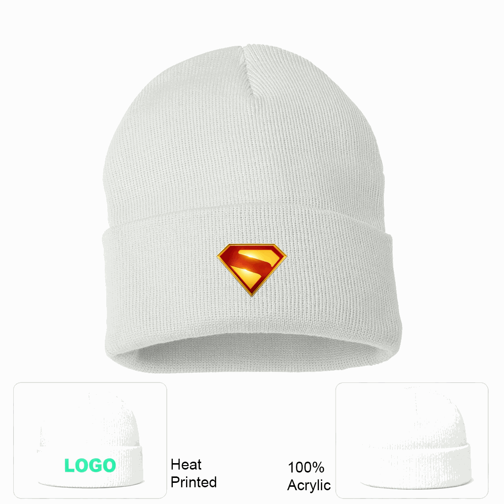 Superman 2025 Beanie Hat - White