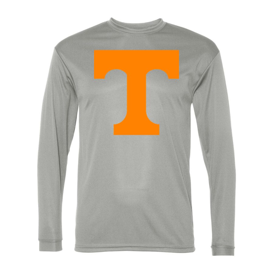 Men's Tennessee Volunteers Polyester Long Sleeve T-Shirt - Silver