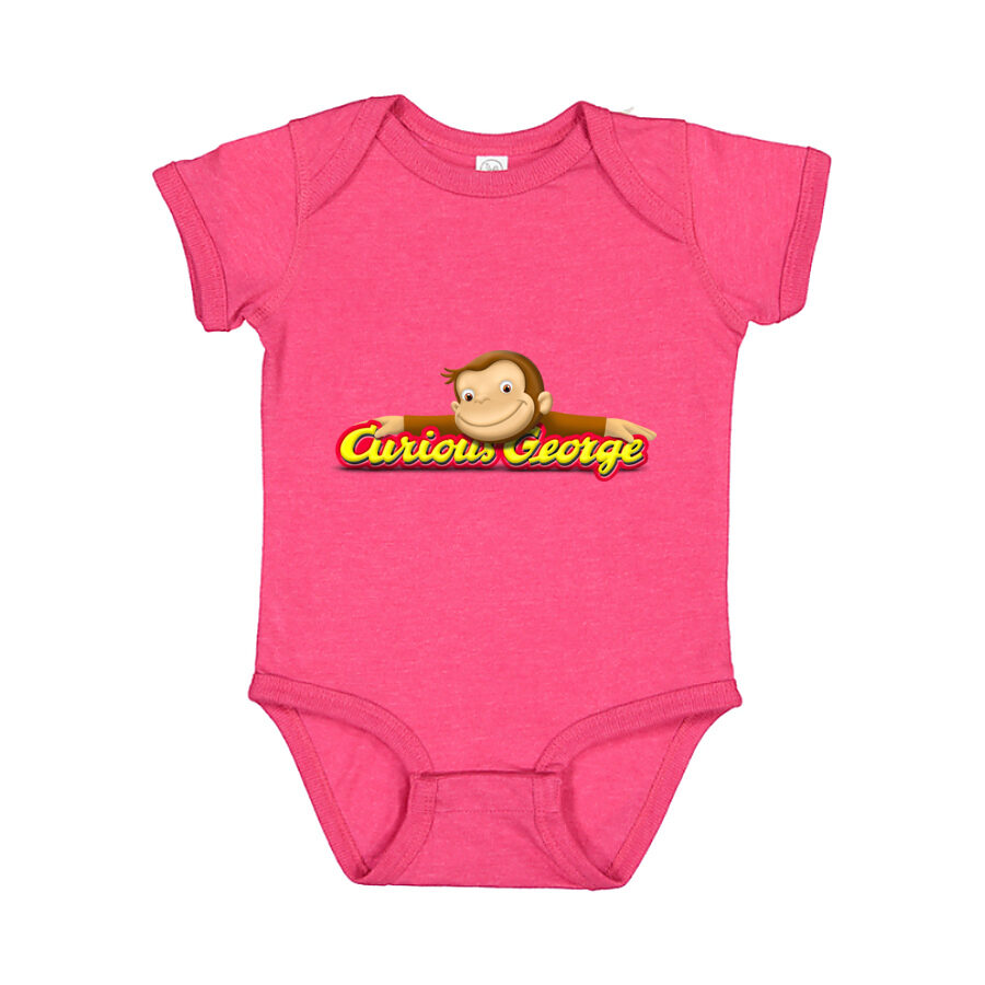 Curious George Baby Romper Onesie - Pink
