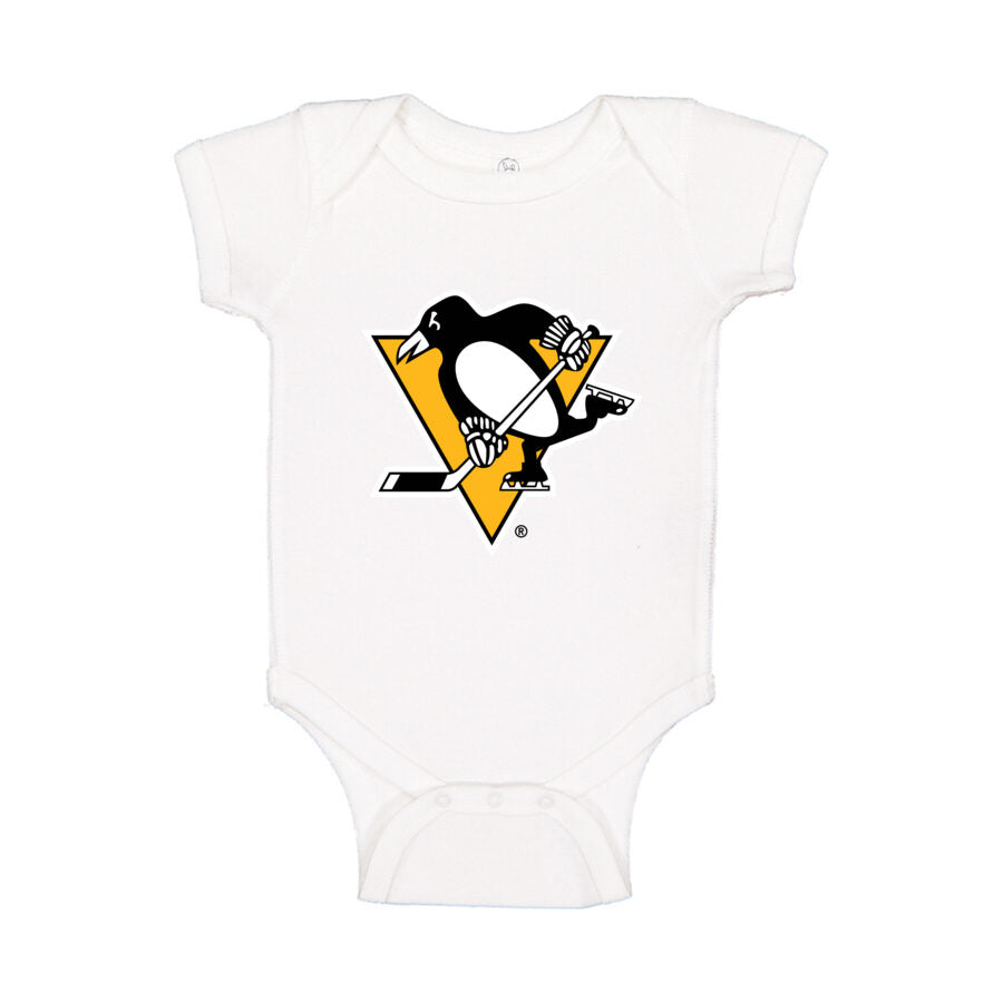 Pittsburgh Penguins Baby Romper Onesie - White