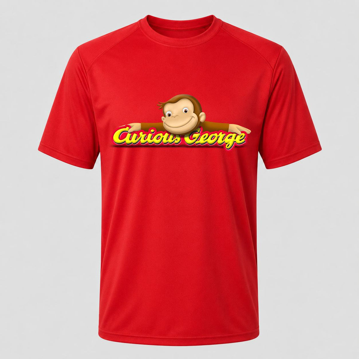 Men's Curious George Performance T-Shirt - Red
