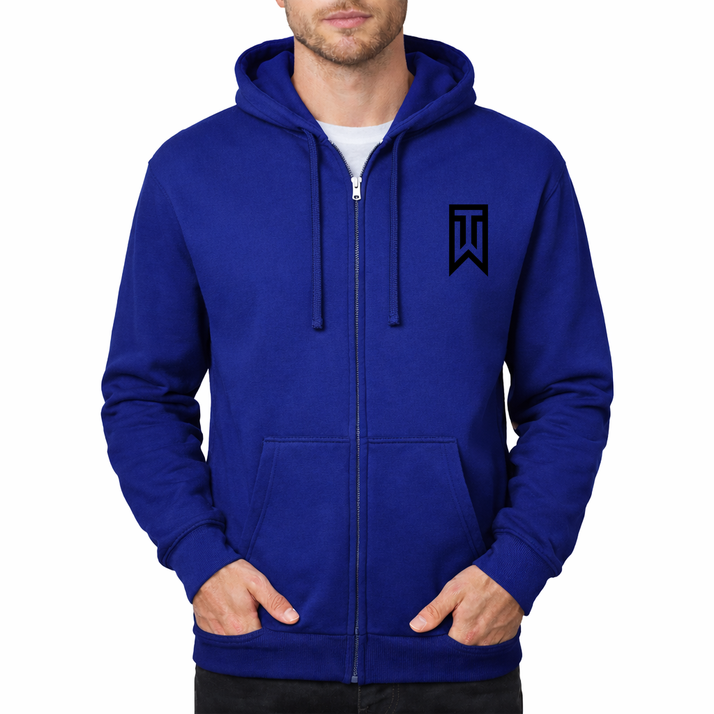 Men's Tiger Woods Zipper Hoodie - Royal Blue